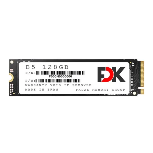 حافظه اس اس دی فدک ظرفیت 128 گیگابایت NVME