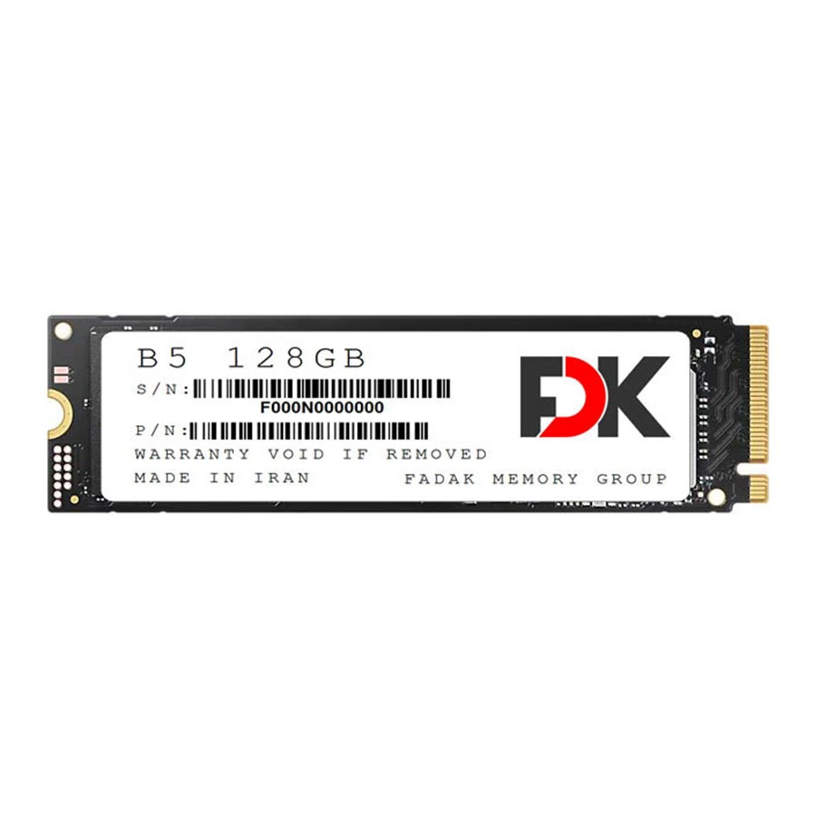 حافظه اس اس دی فدک ظرفیت 128 گیگابایت NVME
