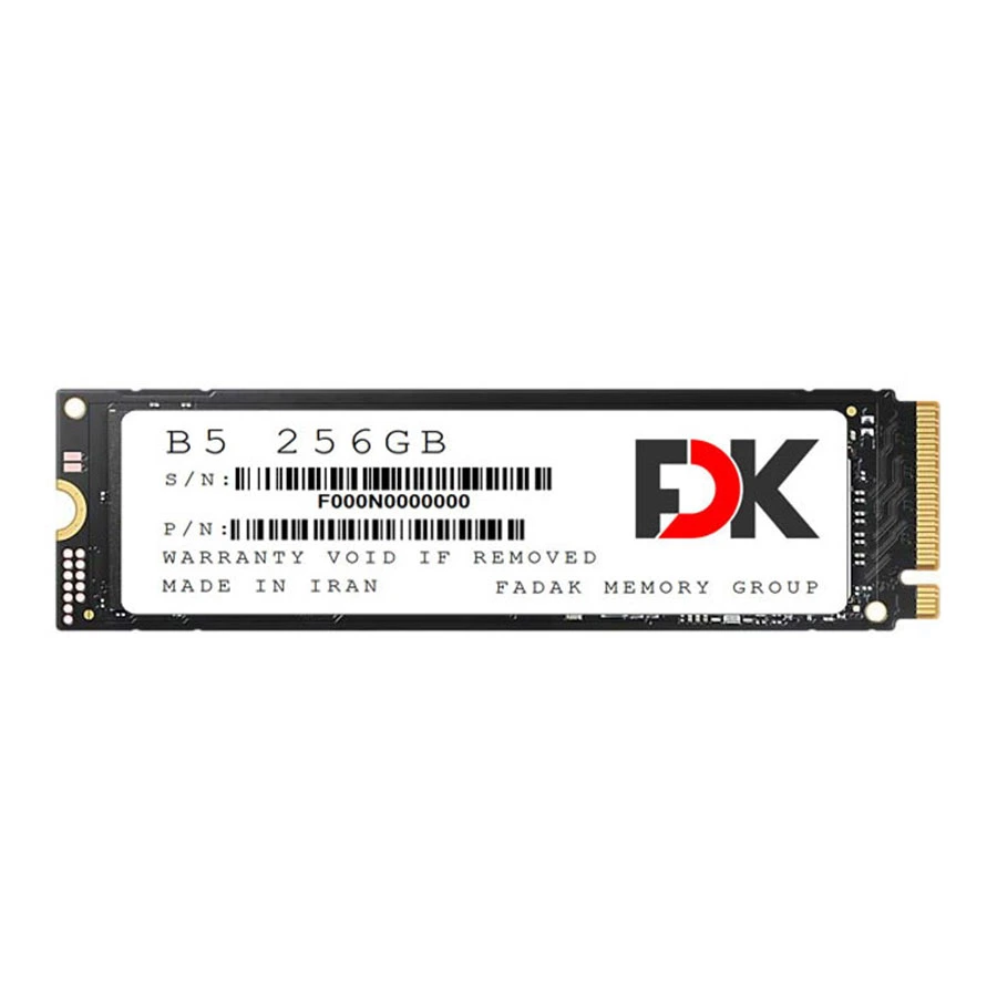 حافظه اس اس دی فدک ظرفیت 256 گیگابایت NVME