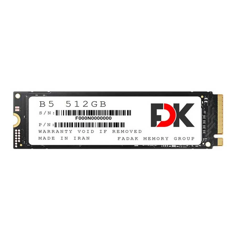 حافظه اس اس دی فدک ظرفیت 512 گیگابایت NVME
