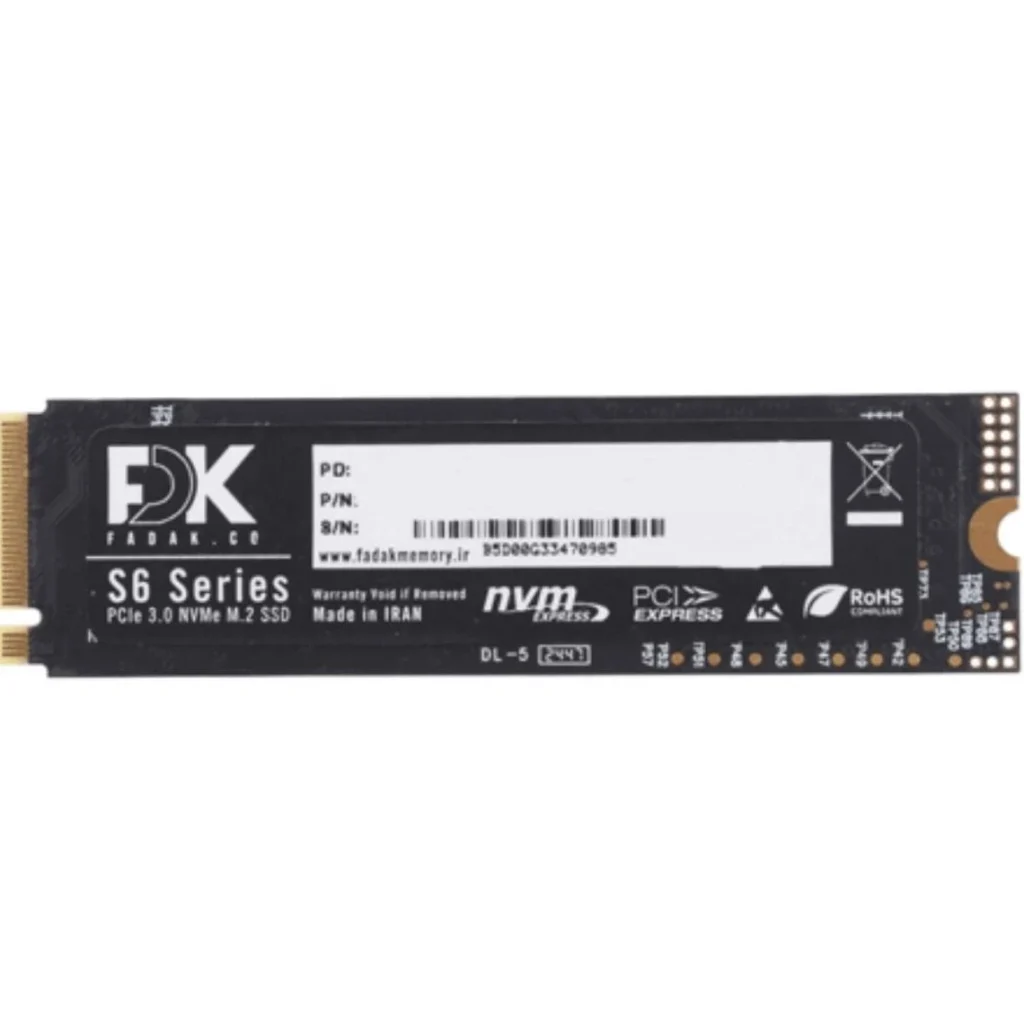 حافظه اس اس دی اینترنال فدک مدل S6 M.2 2280 NVME ظرفیت 128 گیگابایت