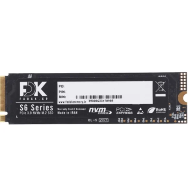 حافظه اس اس دی اینترنال فدک مدل S6 M.2 2280 NVME ظرفیت 128 گیگابایت