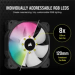فن کیس کورسیر مدل iCUE SP120 RGB ELITE - Image 3