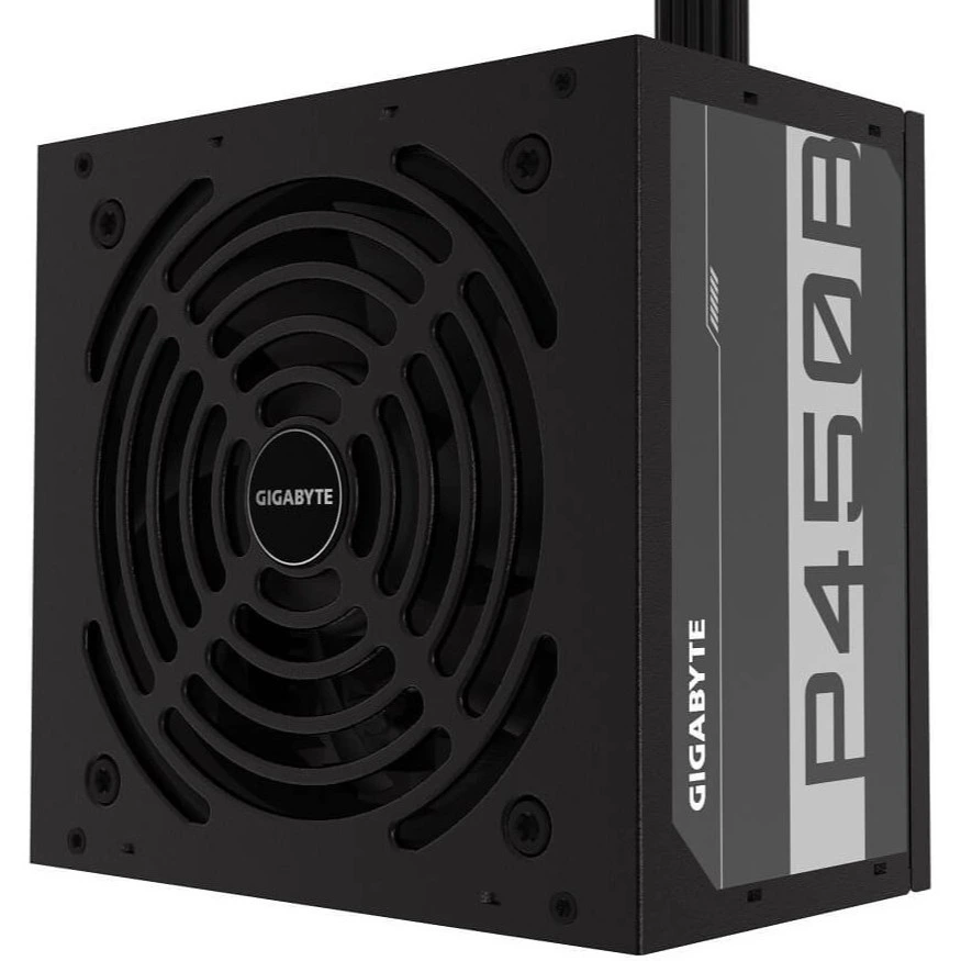 منبع تغذیه کامپیوتر گیگابایت مدل GP P450B 80 PLUS BRONZE توان 450 وات