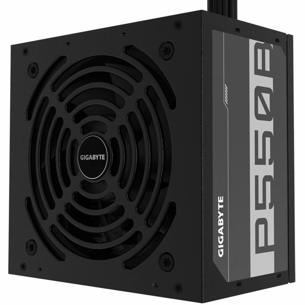 منبع تغذیه کامپیوتر گیگابایت مدل GP P550B 80 PLUS BRONZE توان 550 وات