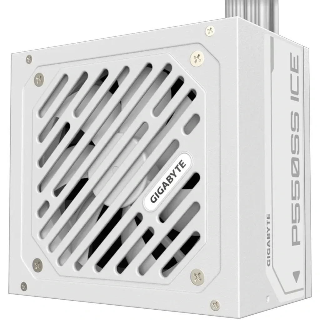 منبع تغذیه کامپیوتر گیگابایت مدل GP P550SS ICE 80 PLUS SILVER توان 550 وات