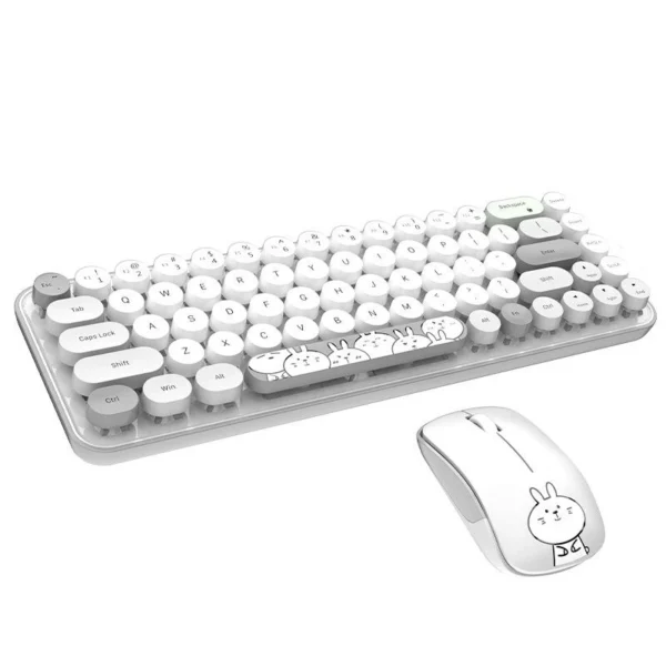 ماوس و کیبورد بی سیم مافی مدل I Bean Pro رنگ طوسی