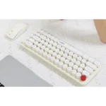 ماوس و کیبورد بی سیم مافی مدل I Bean Pure رنگ بژ - Image 3