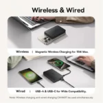 پاوربانک بیسوس مدل Airpow 2 Qi2 Magnetic توان 22.5 وات ظرفیت 10000 میلی‌آمپرساعت - Image 2