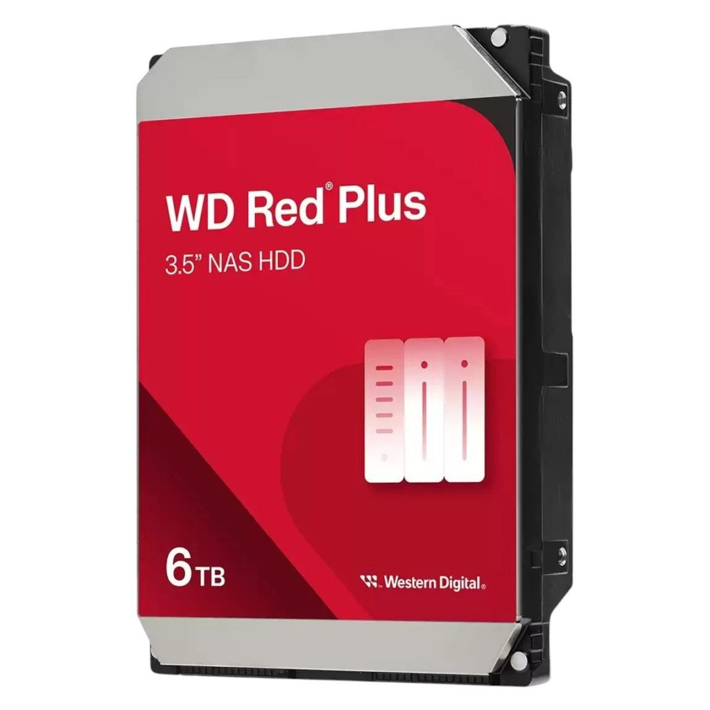هارد اینترنال وسترن دیجیتال مدل Red Plus ظرفیت 6 ترابایت