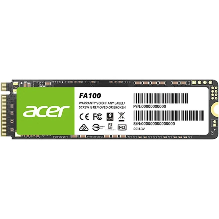 حافظه اس اس دی اینترنال ایسر PCIe Gen3 x4 مدل FA100 ظرفیت 1 ترابایت