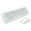 ماوس و کیبورد بی سیم مافی مدل I Bean Pure رنگ سفید و سبز